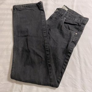 Levi’s charcoal gray/black denim